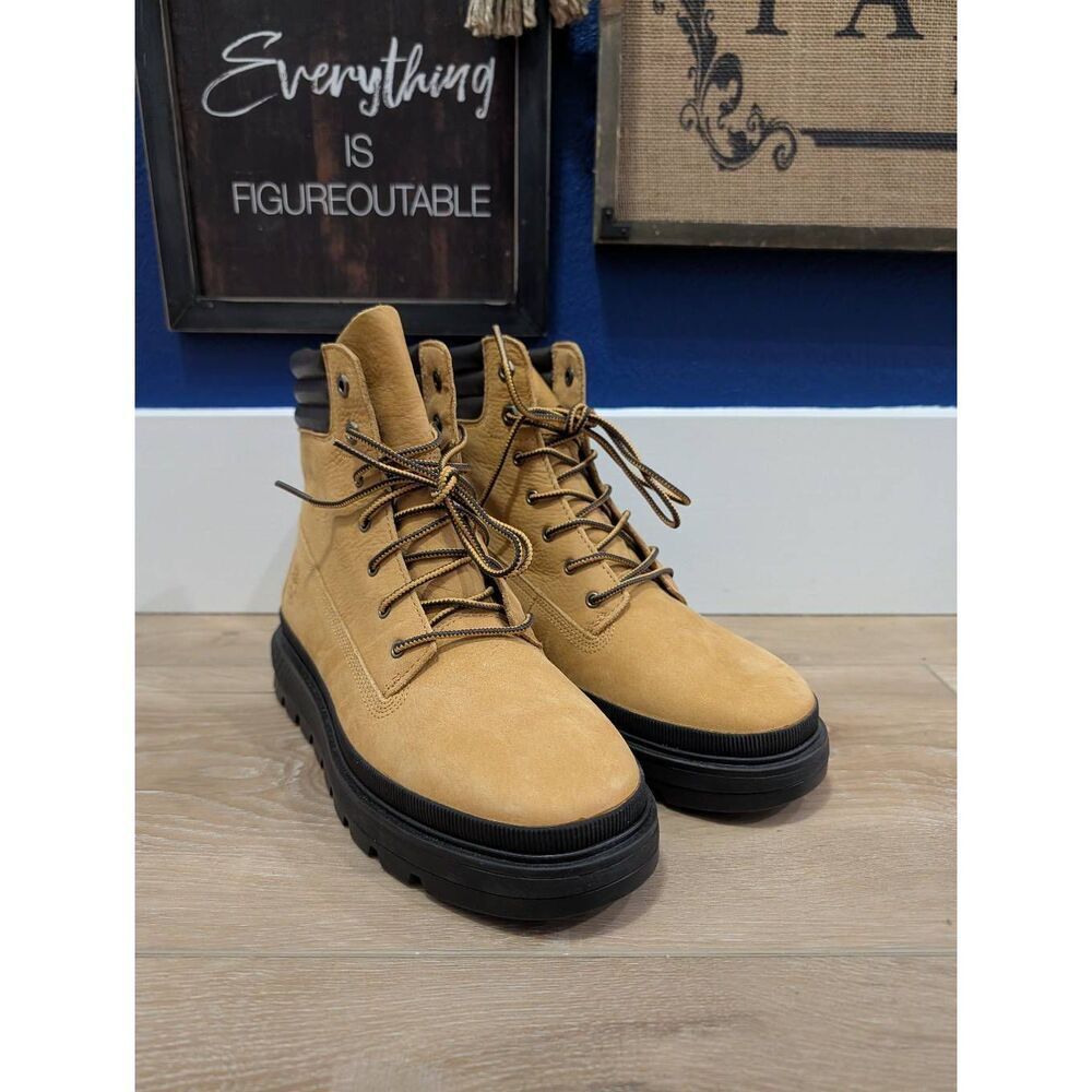 Timberland Ray City Leather Boots Women’s 8.5 Wheat Nubuck NWOB